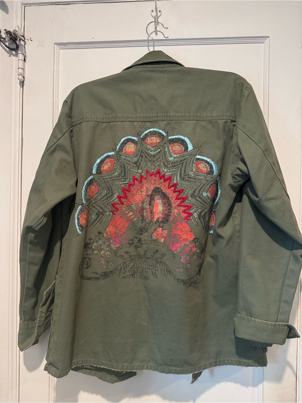 Ecote Olive Green Utility Jacket with Patch Pockets
